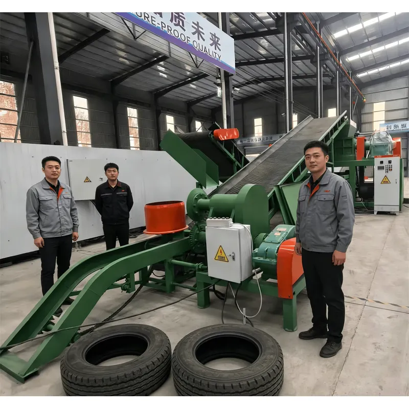 Heavy Equipment Tires - クラッシャー式産業用タイヤ破砕機/タイヤシュレッダー-ヘビーデューティーリサイクル機器（タイヤ切断・造粒用）