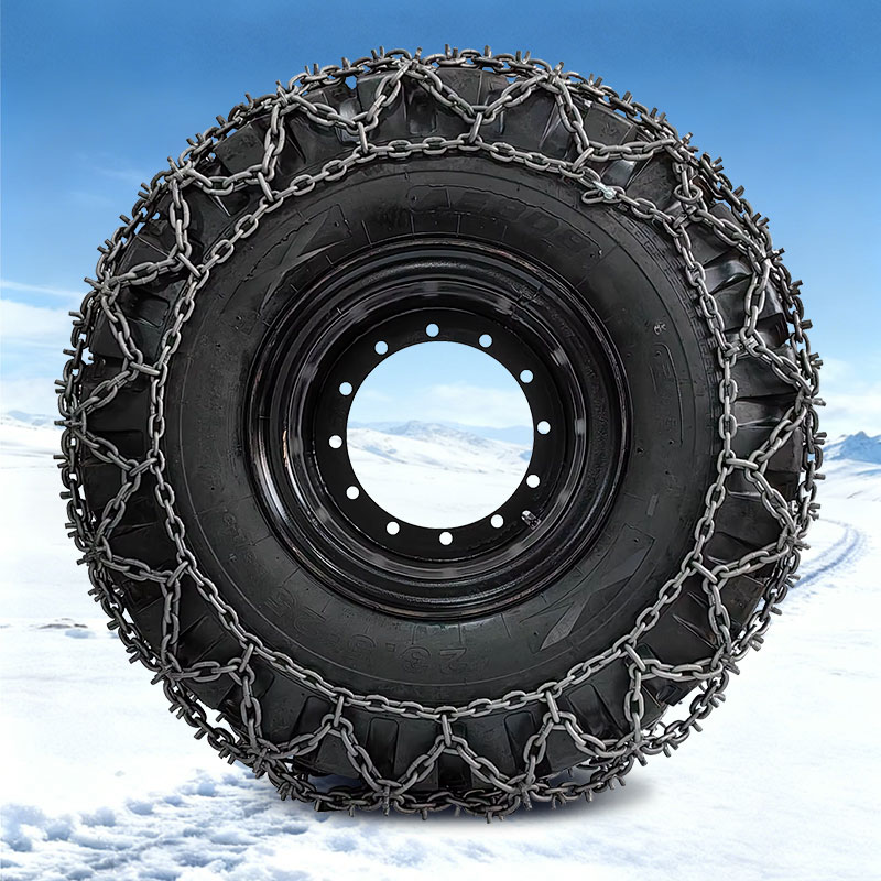 Heavy Equipment Tires - 新型ヘビーデューティー森林用タイヤチェーン、Uスタッド合金鋼、熱処理済み、高品質、幅235〜255mm、時速40km、伐採機器用
