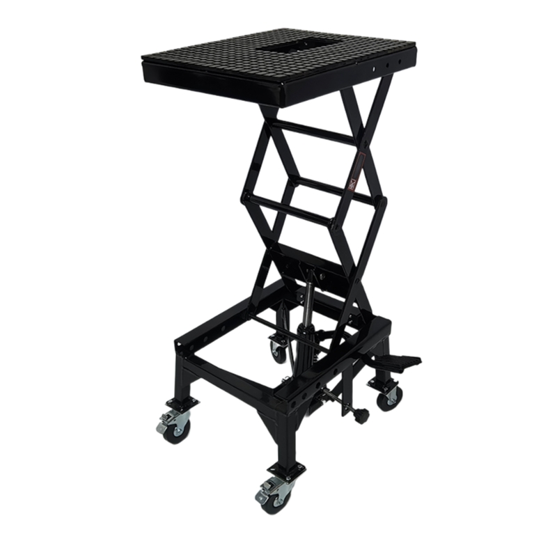 Heavy Equipment Jack Stands - 汎用ヘビーデューティー頑丈なシザーリフトジャッキ車両整備用ワークショップテーブルリフト折りたたみ式油圧式バイクリフトスタンド
