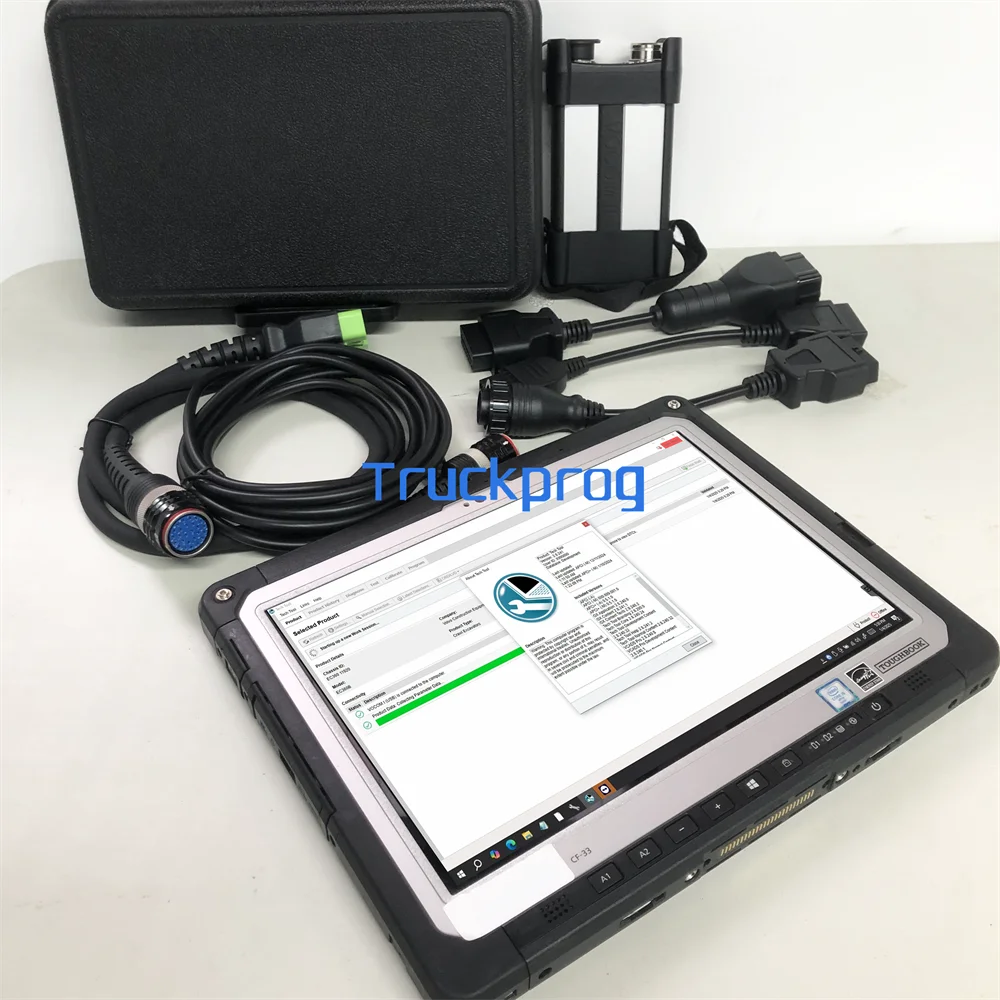Heavy Equipment Diagnostic Software - cf33テックツール診断ソフトウェアは、vocom 2インターフェース、商用車、建設機械、産業用エンジンのトラブルシューティングに対応しています。