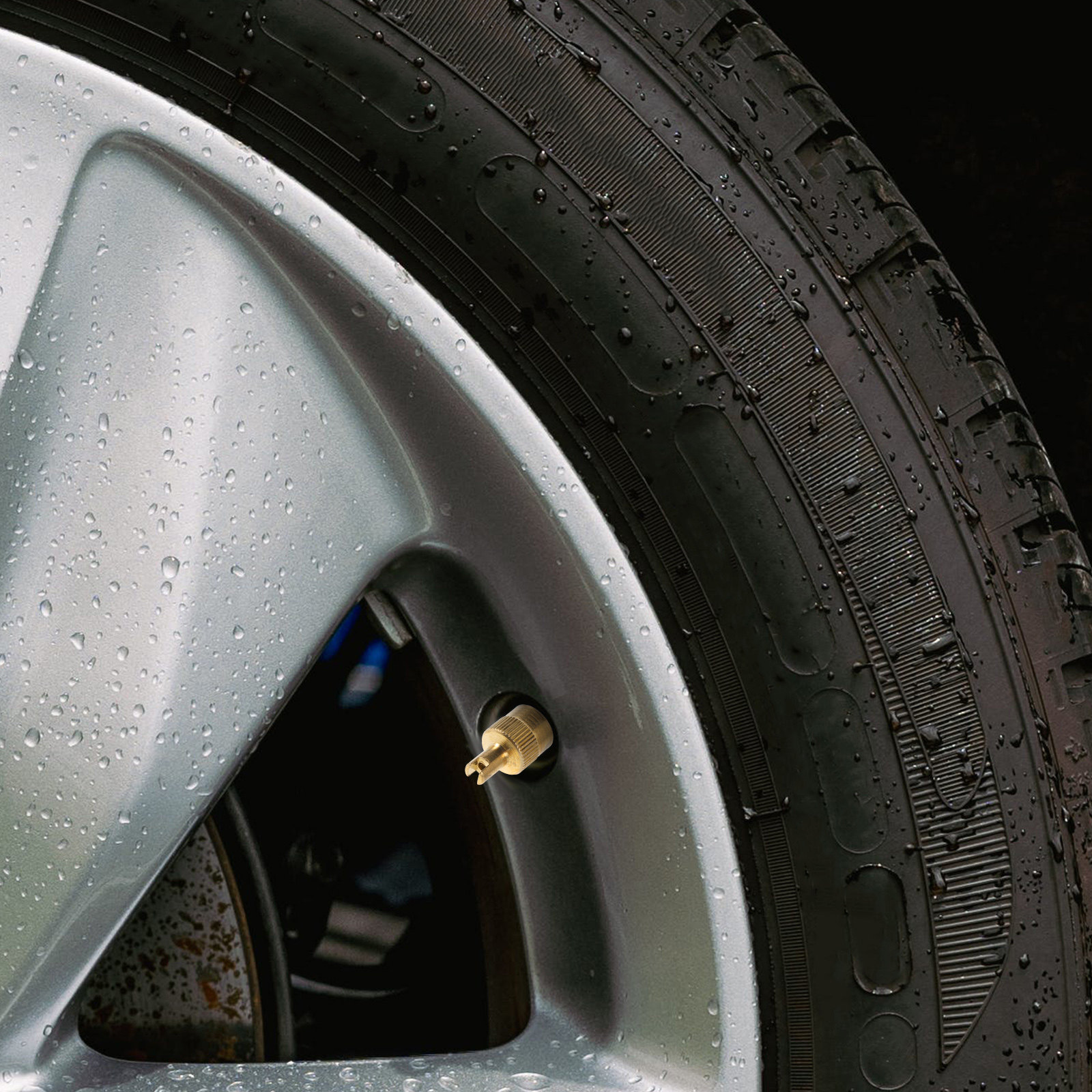 4個入り頑丈な金属製タイヤバルブキャップ、大型車両、建設機械 - Heavy Equipment Tires のレビューと価格