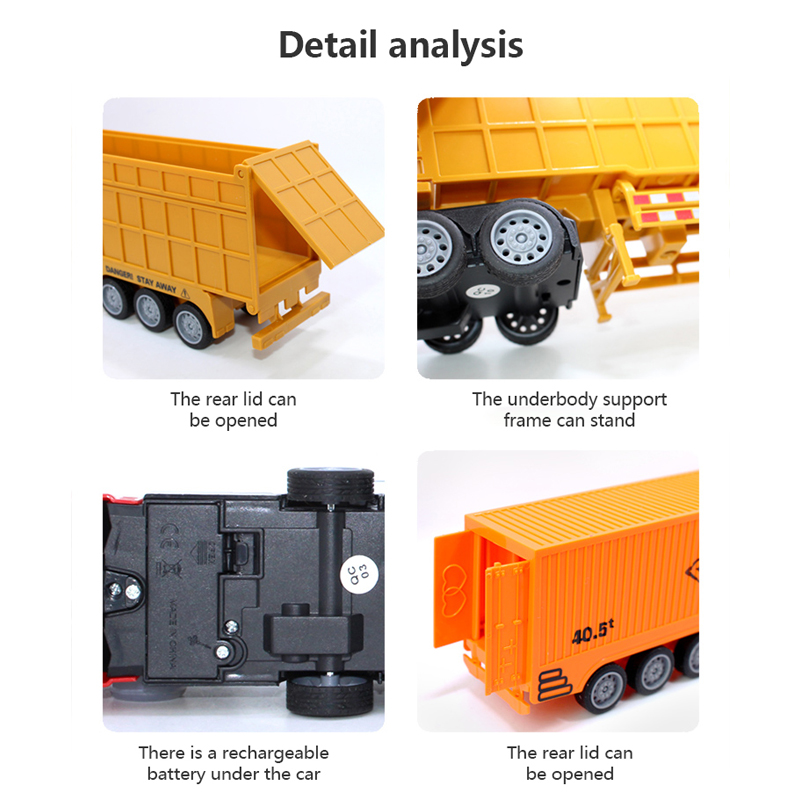 子供のためのリモコン付きおもちゃの車,1:48 rc,トラッ - Heavy Equipment Vehicles のレビューと価格