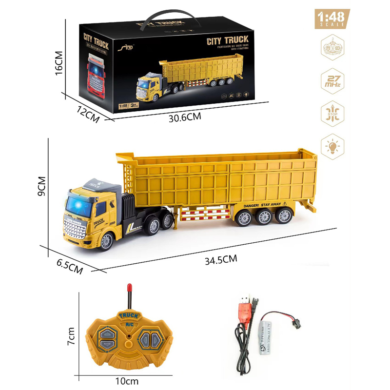 子供のためのリモコン付きおもちゃの車,1:48 rc,トラッ - Heavy Equipment Vehicles のレビューと価格