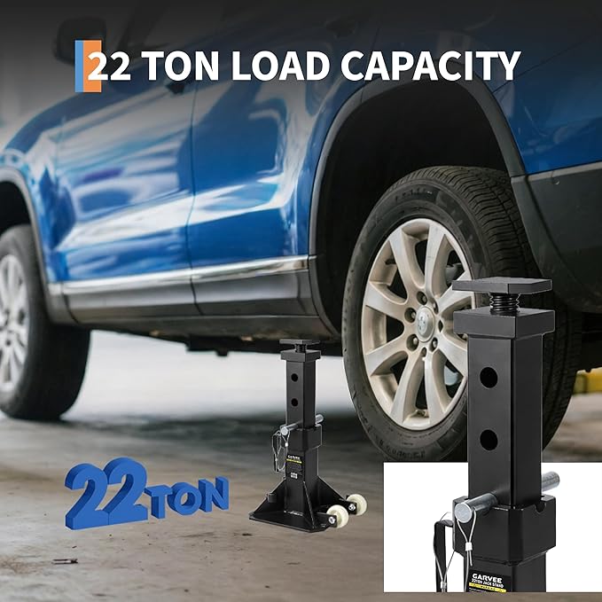 22トンジャッキスタンド、ヘビーデューティーピンタイプの車用 - Heavy Equipment Jack Stands のレビューと価格