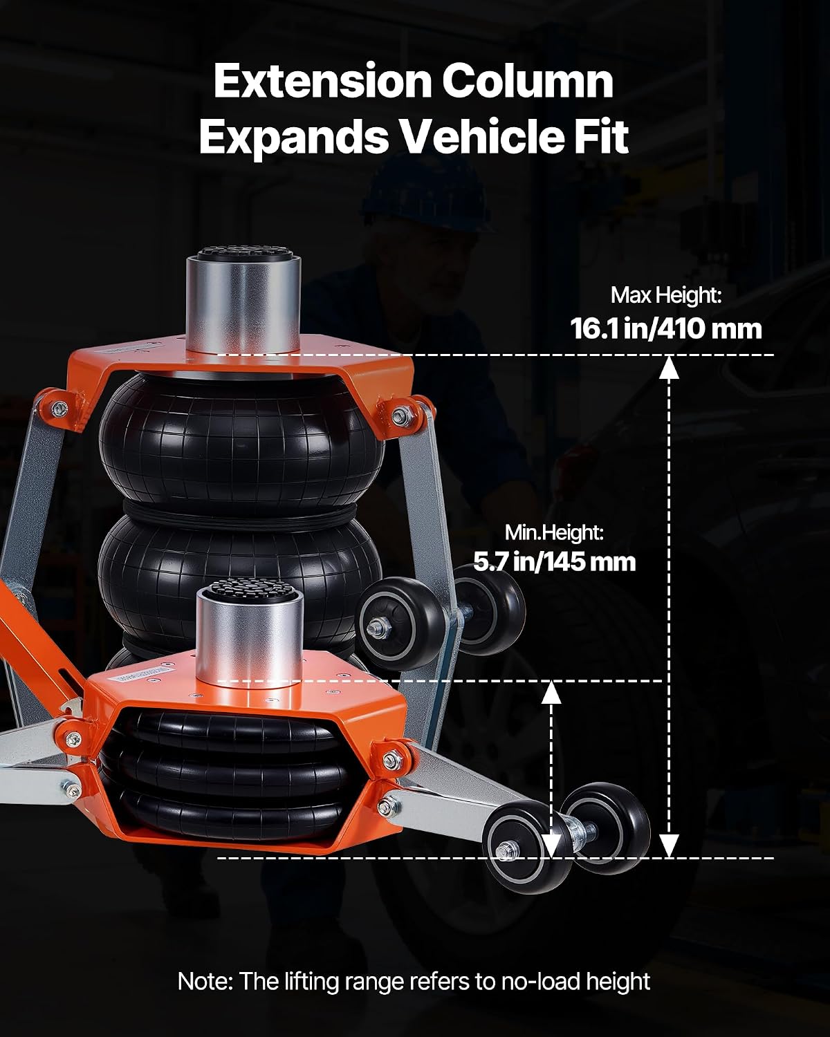 トリプルバッグエアージャッキ（サポートロッド付き）、頑丈な空 - Heavy Equipment Vehicles のレビューと価格